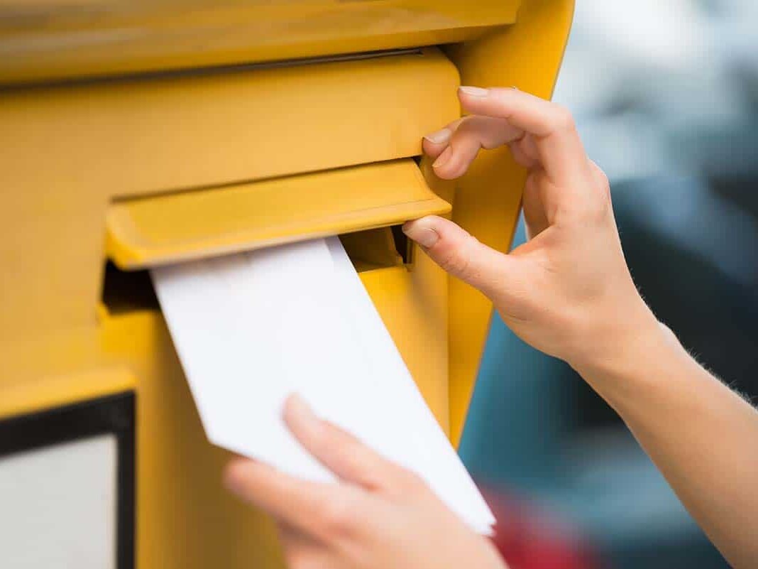 Yellow mailbox