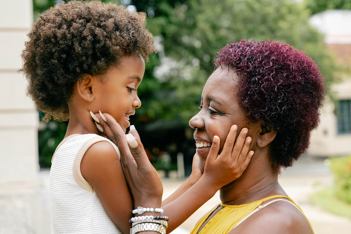 A mother with her child